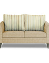 Adorn India Lawson Stripes (3 Years Warranty) 2 Seater Sofa (Beige) Modern