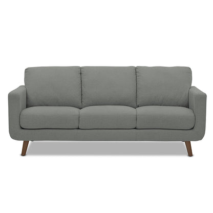 Adorn India Damian 3 Seater Sofa (Grey)