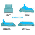 Adorn India Easy Alyn Plus Decent 1 Seater Sofa Cum Bed (2.5x6) (Aqua Blue) (1 Year Warranty)