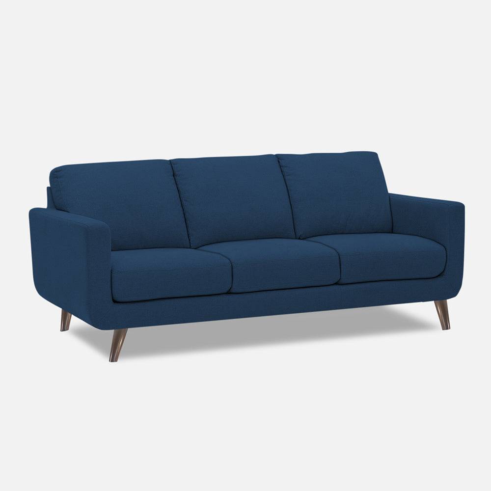 Adorn India Damian 3+2+1 6 Seater Sofa Set (Blue)