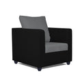 Zink 1 Seater Sofa (Grey & Black)