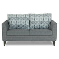 Adorn India Cortina Damask 2 Seater Sofa (Grey)