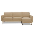 Adorn India Damian L Shape 6 Seater Sofa Set RHS (Beige) (3 Year Warranty)
