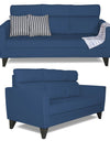 Adorn India Cardello 3 Seater Sofa (Blue)