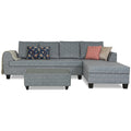 Raiden Decent Premium L Shape 6 Seater Sofa Set with Center Table (Right Hand Side) (Grey)