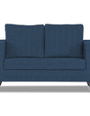 Adorn India Hallton Plain 2 Seater Sofa (Blue)