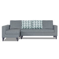 Adorn India Beetle Plus Bricks L Shape 6 Seater Sofa Set (Left Hand Side) (Grey) (3 Year Warranty)