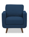 Adorn India Damian 1 Seater Sofa (Blue)