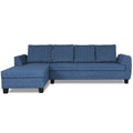 Raiden Decent Premium L Shape 6 Seater Sofa Set with Center Table (Left Hand Side) (Blue)