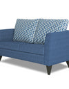 Adorn India Tornado Bricks (3 Years Warranty) 2 Seater Sofa (Blue) Modern