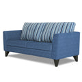 Adorn India Lawson Stripes 3 Seater Sofa (Blue)