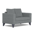 Adorn India Hallton Plain 2 Seater Sofa (Grey) (3 Year Warranty)