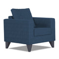 Adorn India Hallton Plain 1 Seater Sofa (Blue) (3 Year Warranty)