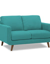 Adorn India Damian 3+2 5 Seater Sofa Set (Aqua Blue)