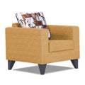 Adorn India Hallton Digitel Print 1 Seater Sofa (Beige) (3 Year Warranty)