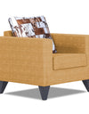 Adorn India Hallton Digitel Print 1 Seater Sofa (Beige)