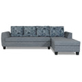 Raiden Crafty L Shape 6 Seater Sofa Set with Center Table (Right Hand Side) (Grey)
