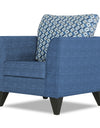 Adorn India Tornado Bricks (3 Years Warranty) 1 Seater Sofa (Blue) Modern