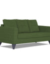 Adorn India Hallton Tufted 3 Seater Sofa Set (Green)