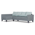 Adorn India Beetle Plus Bricks L Shape 6 Seater Sofa Set (Left Hand Side) (Grey) (3 Year Warranty)