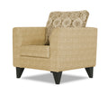Adorn India Cortina Damask 1 Seater Sofa (Beige)