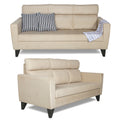 Adorn India Cardello 3-2 Five Seater Sofa Set (Beige) (3 Year Warranty)
