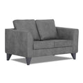 Adorn India Enzo Decent Premium Leatherette Suede 2 Seater Sofa (Grey)