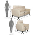 Adorn India Cardello 3-1-1 Five Seater Sofa Set(Beige) (3 Year Warranty)