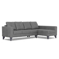 Adorn India Haddin Premium L Shape 6 Seater Sofa Set (Right Hand Side) (Grey)