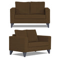 Adorn India Hallton Plain 3+2+1 6 Seater Sofa Set (Brown) (3 Year Warranty)