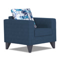 Adorn India Hallton Digitel Print 1 Seater Sofa (Blue) (3 Year Warranty)
