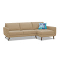Adorn India Damian L Shape 6 Seater Sofa Set RHS (Beige) (3 Year Warranty)