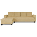 Raiden Decent Premium L Shape 6 Seater Sofa Set with Center Table (Left Hand Side) (Beige)
