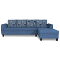 Raiden Crafty L Shape 6 Seater Sofa Set with Center Table (Right Hand Side) (Blue)