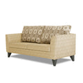 Adorn India Cortina Damask 3 Seater Sofa (Beige)