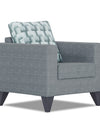 Adorn India Straight line Plus Bricks 1 Seater Sofa (Grey)