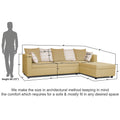 Zink Straight line L Shape 6 Seater Sofa Rhombus Cushion (Beige)