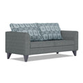 Adorn India Cortina Damask 3 Seater Sofa (Grey)
