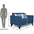 Adorn India Bladen 2 Seater Sofa (Blue)
