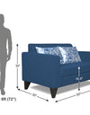 Adorn India Bladen 2 Seater Sofa (Blue)