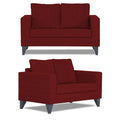 Adorn India Hallton Plain 3+2+1 6 Seater Sofa Set (Maroon) (3 Year Warranty)