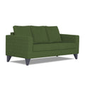 Adorn India Hallton Plain 3 Seater Wood Sofa (Green) (3 Year Warranty)