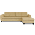 Raiden Decent Premium L Shape 6 Seater Sofa Set with Center Table (Right Hand Side) (Beige)