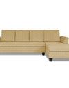 Adorn India Raiden Decent Premium L Shape 6 Seater Sofa Set with Center Table (Right Hand Side) (Beige)