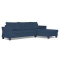 Adorn India Valencia Plus Decent L Shape 6 Seater Sofa Set (Right Hand Side) (Blue)