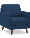 Adorn India Damian 3+1+1 5 Seater Sofa Set (Blue)