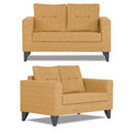 Adorn India Hallton Tufted 3-2-1 Six Seater Sofa Set (Beige) (3 Year Warranty)