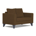 Adorn India Wood Hallton Plain 2 Seater Sofa (Brown) (3 Year Warranty)