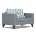 Adorn India Straight line Plus Leaf 2 Seater Sofa (Grey) (3 Year Warranty)
