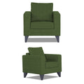 Adorn India Hallton Plain 3+1+1 5 Seater Sofa Set (Green) (3 Year Warranty)